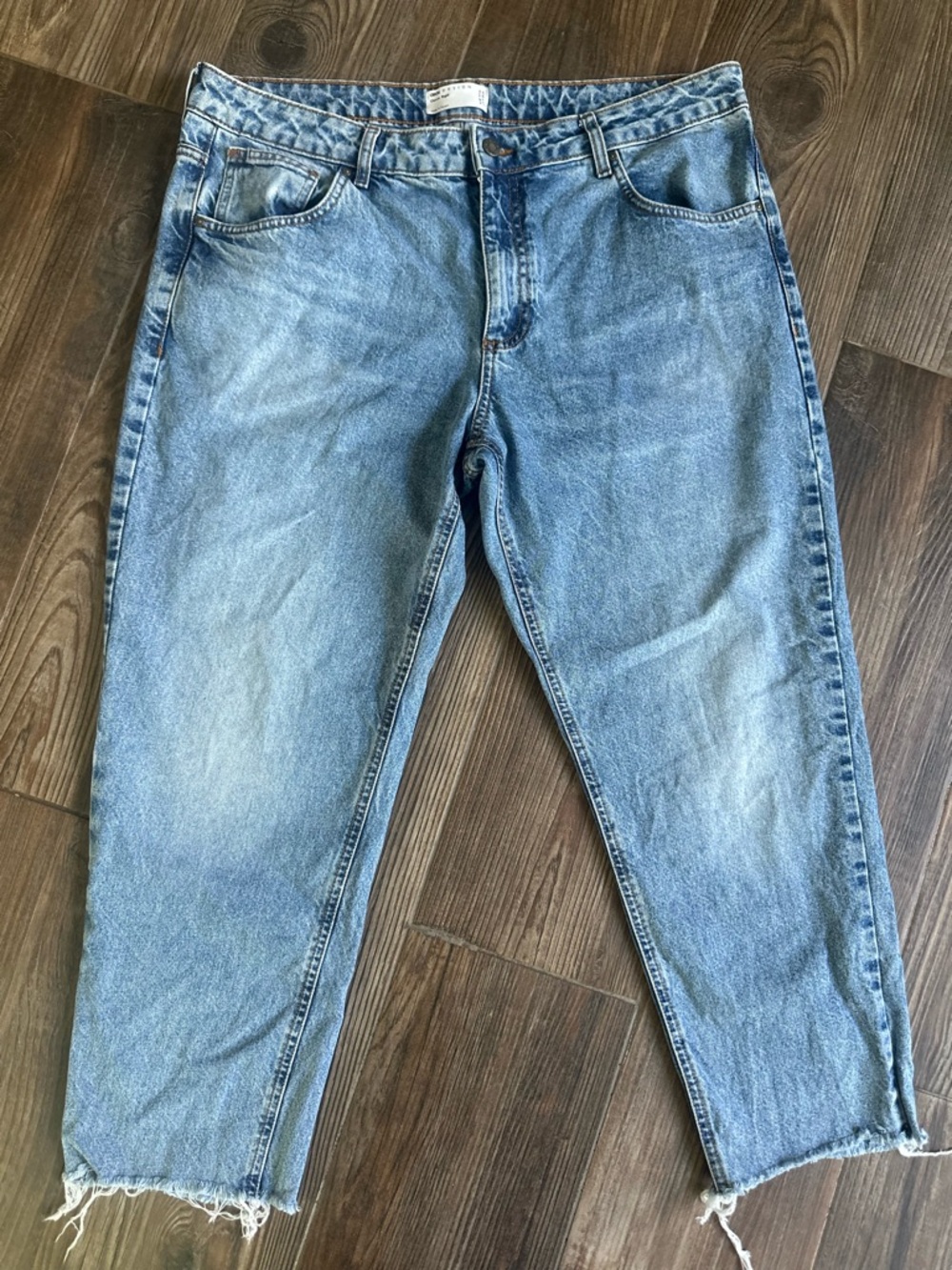 ASOS Light Blue Cropped Ankle Straight leg Denim Jeans - Picture 12 of 12